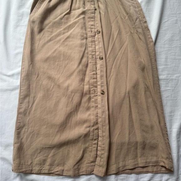 Thread + Supply Tan Button Up Dress - Small - Neutral/Minimalist - - Picture 4 of 12